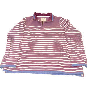 FatFace Airlie Purple Stripe Quarter Zip Sweatshirt Women’s 14